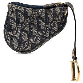 Dior Blue Diorissimo Trotter Saddle Coin Pouch