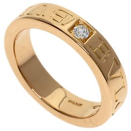 Bulgari Bvlgari Double Logo Diamantring aus 18K Roségold