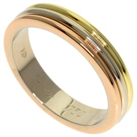 Anel de banda em ouro 18K de três cores Cartier
