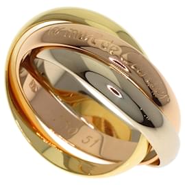 Cartier Trinity Ring 18K Rosé Weißes und Gelbgold