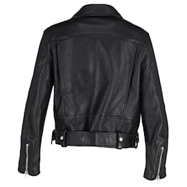 Giacca biker con zip Acne Studios in pelle nera