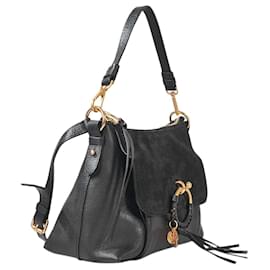 Borsa Hobo Joan - See By Chloe - Black - Pelle - See by Chloé
