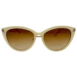 Gafas de sol Cat-Eye Tinted Tom Ford en acetato Ecru