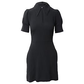 Stella Mc Cartney Vestido mini Blair Keyhole en viscosa negra Stella McCartney