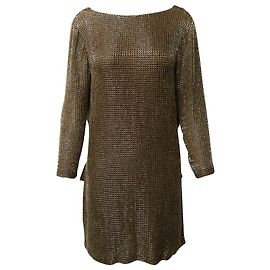Abito Tom Ford Draped Backless in seta dorata