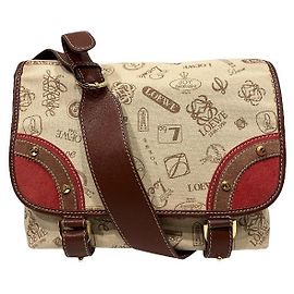 Borsa a tracolla in tela e pelle Loewe 160th Anniversary