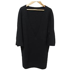 Vestido de malha de cashmere com decote em V Chloe - Chloé