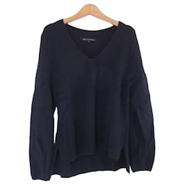 Autre Marque 23ku Wollpullover mit V-Ausschnitt und mittlerer Maschenstärke