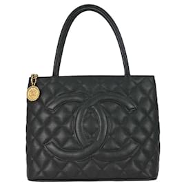 Chanel Medallion Tote Quilted Caviar