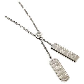 Collana Tiffany & Co. 1837 Double Bar 1P Diamond