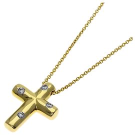 Tiffany & Co. Dots Cross Diamond Necklace