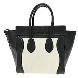 Celine Bicolor Luggage Leather Micro - Céline