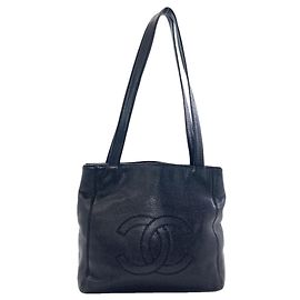 Borsa Tote Chanel Coco Mark con finiture dorate
