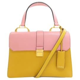 Bolsa de mão 2-Way em couro Miu Miu
