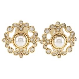 Orecchini a clip placcati in oro Christian Dior