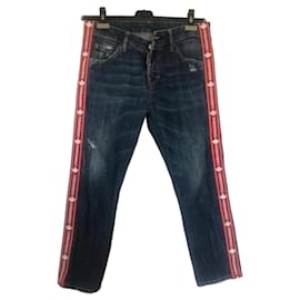 Jean court Cool Girl de Dsquared2 avec ruban logo latéral
