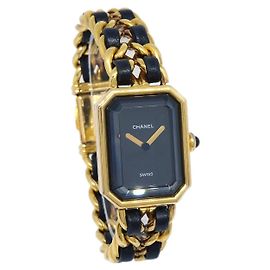 Chanel Premiere Rock Quartz Metal Bañado y Cuero 20