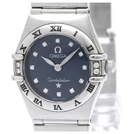 Omega Constellation Quartz Stainless Steel mit Diamantlünette und Diamantindizes 22