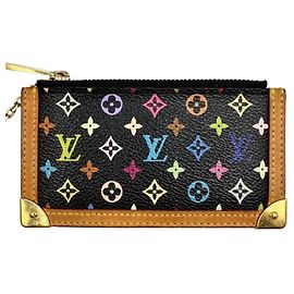 Louis Vuitton Pochette Clé Noir Coin Case