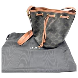 Céline Celine Drawstring Schultertasche