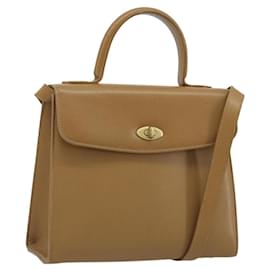 Borsa Coach in Pelle 2way Marrone Oro Auth gh2221