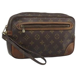 LOUIS VUITTON Monogram Marly Dragonne GM Clutch Bag M51825 LV Auth 190416