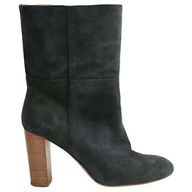 Ba&Sh Stiefeletten aus Wildleder Grün Größe 40