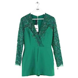 Elie Saab Grüner Romper