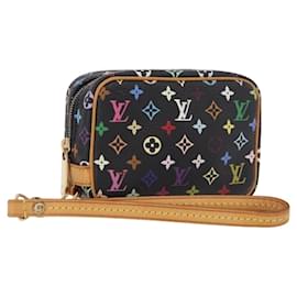 LOUIS VUITTON Monogram Multicolor Trousse Wapity Pouch Black M58034 Auth 191621V