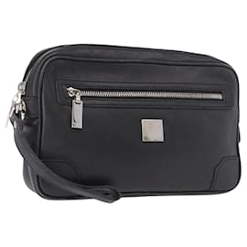 Céline Clutch CELINE in pelle nera argento ka5153