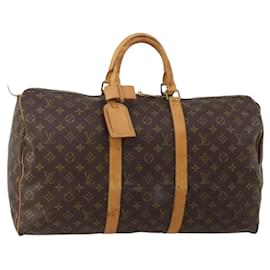 LOUIS VUITTON Borsa Boston Monogram Keepall 50 M41426 LV Auth BA13665A