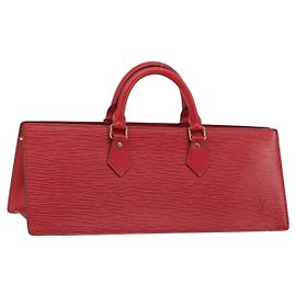 Borsa LOUIS VUITTON Epi Sac Triangle Rossa M52097 LV Auth mr2580A