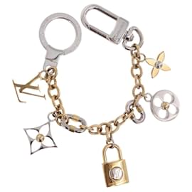 Charm per borsa Chain LV Padlock LOUIS VUITTON in metallo Tonalità Oro M00538 LV Auth 190446M