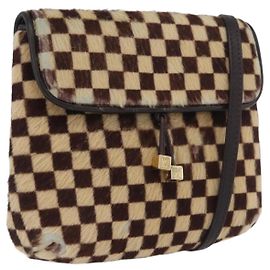 LOUIS VUITTON Borsa Gazelle Damie sovage in pelle Harako Marrone M92130 Auth BSZ243