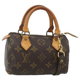 LOUIS VUITTON Bolso Monogram Mini Speedy M41534 LV Auth 179297A