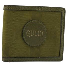 Portafoglio GUCCI GG Canvas Off The Grid Khaki 625574 Auth BA13855