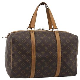 LOUIS VUITTON Monogram Sac Souple 35 Boston Bag M41626 LV Auth 190642