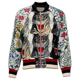 Gucci Silk Hollywood Tiger Flora Bomber Jacket – Alessandro Michele – Spring/Summer 2017