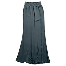 Falda larga Loewe en seda negra