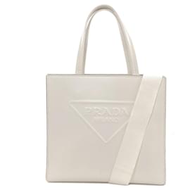 Borsa 2-way Prada con triangolo in rilievo