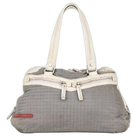 Borsa a tracolla Boston sport imbottita Prada 2000s Linea Rossa