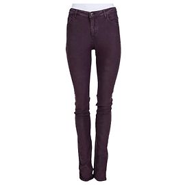 Jeans skinny a vita media Chanel viola Sz.36 Usato