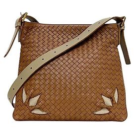 Borsa a tracolla in pelle Intrecciato Bottega Veneta