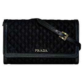 Portafoglio lungo bi-fold Prada