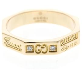 Gucci Octagonal Diamond Band Ring