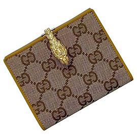 Cartera Bi-Fold Gucci beige y amarilla