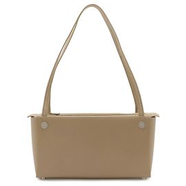 Borsa Tote a spalla in pelle di vitello beige Hermès
