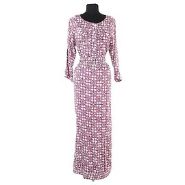 Autre Marque Vestido de seda violeta AML Paris
