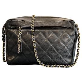 1994 Chanel CC Quilted Caviar Camera Bag