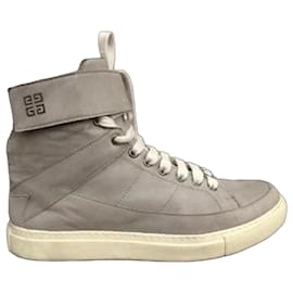 Sneakers alte in pelle grigia Givenchy